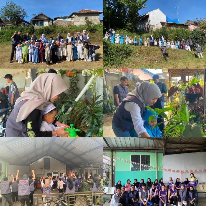 Artikel KKN Universitas Al Ghifari: KKN Kelompok 27 Desa Warnasari: Dari Edukasi "Aku Cinta Lingkungan" di PAUD Hingga Senam Aerobik Bersama Warga