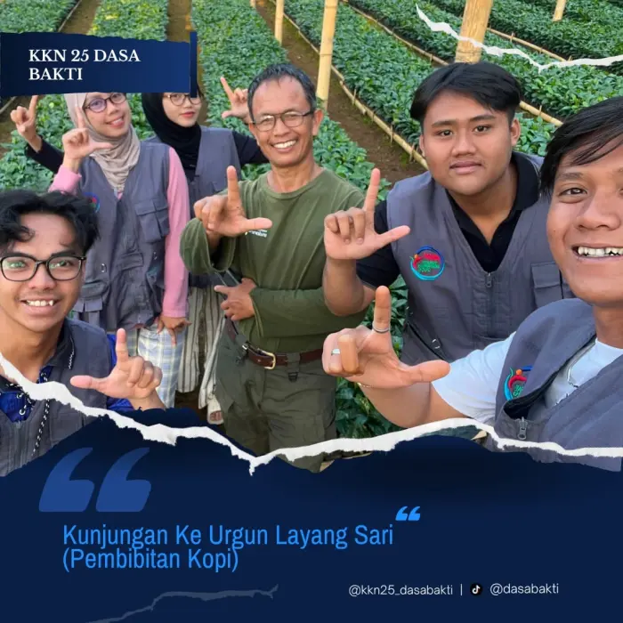 Artikel KKN UNFARI: KKN 25 Dasa Bakti Universitas Al-Ghifari : Melakukan Kunjungan Urgun Layung Sari (Pembibitan Kopi) dari Kelompok klmpk-25