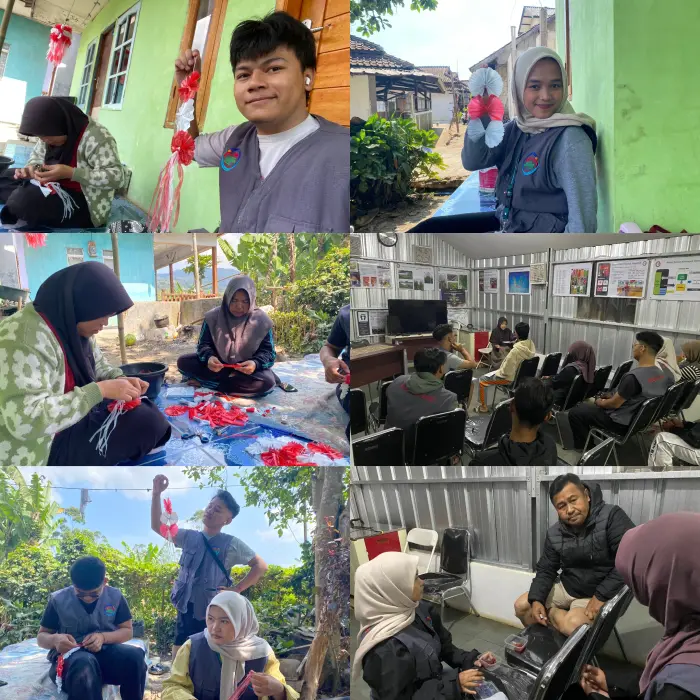 Artikel KKN Universitas Al Ghifari: Semarak Gotong Royong dan Persiapan Matang: Pembuatan Umbul-Umbul Bersama PKK Hingga Gladi Acara Bank Indonesia